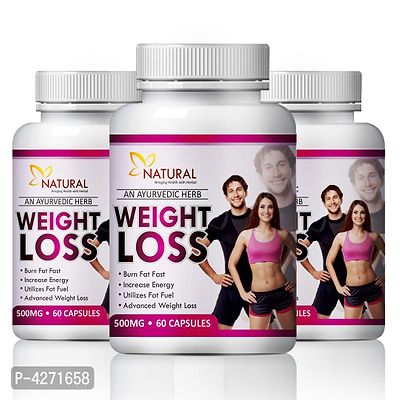 Weight Loss Herbal Capsules For Helps To Reduce Extra Body Fat 100% Ayurvedic (180 Capsules)