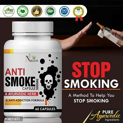 Anti Smoke Herbal Capsules For Relieved Of Your Addiction 100% Ayurvedic (60 Capsules)