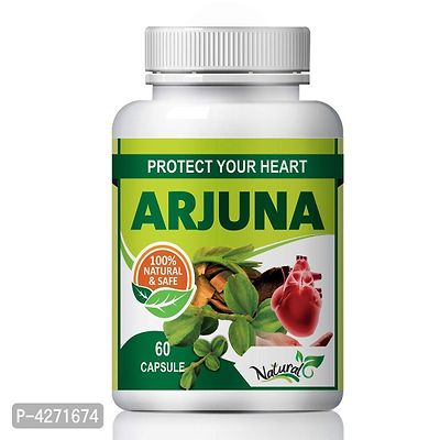 Arjuna Tea Herbal Capsules For Improving Muscle Function 100% Ayurvedic (60 Capsules)-thumb2