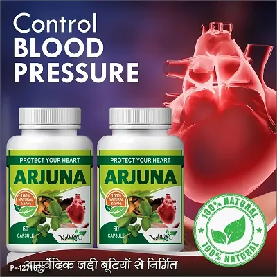 Arjuna Tea Herbal Capsules For Improving Muscle Function 100% Ayurvedic (120 Capsules)