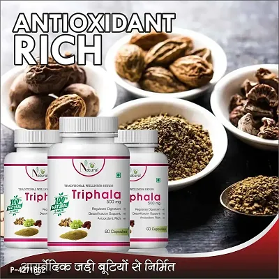 Triphala Herbal Capsules For May Aid Weight Loss 100% Ayurvedic (180 Capsules)