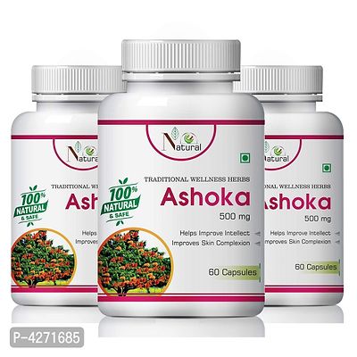 Ashoka Herbal Capsules For Care Of Women 100% Ayurvedic (180 Capsules)-thumb2