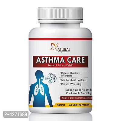 Asthama Care Herbal Capsules For Help In Asthma Problems 100% Ayurvedic (60 Capsules)-thumb2