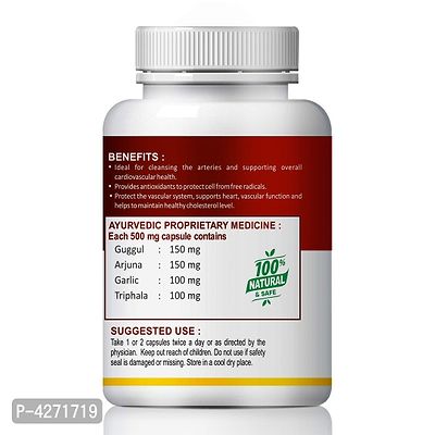 Cholestrol Controller Herbal Capsules For Helps To Control Cholestrol Level 100% Ayurvedic (60 Capsules)-thumb3