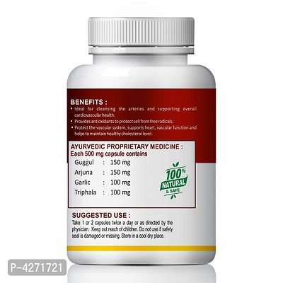 Cholestrol Controller Herbal Capsules For Helps To Control Cholestrol Level 100% Ayurvedic (180 Capsules)-thumb3