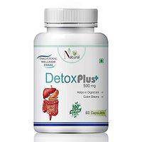 Detox Plus Herbal Capsules For May Cause Fatty Liver Disease 100% Ayurvedic (60 Capsules)-thumb1