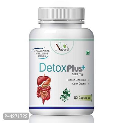 Detox Plus Herbal Capsules For May Cause Fatty Liver Disease 100% Ayurvedic (60 Capsules)-thumb2