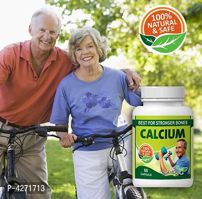Calcium Herbal Capsules For Prevents Premenstrual Depression 100% Pure Ayurvedic (60 Capsules)-thumb0