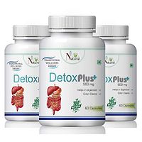 Detox Plus Herbal Capsules For May Cause Fatty Liver Disease 100% Ayurvedic (180 Capsules)-thumb1