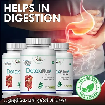 Detox Plus Herbal Capsules For May Cause Fatty Liver Disease 100% Ayurvedic (180 Capsules)