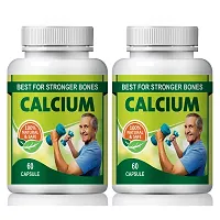 Calcium Herbal Capsules For Prevents Premenstrual Depression 100% Pure Ayurvedic (120 Capsules)-thumb1