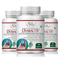 Diabactive Herbal Capsules For Powerful Blend Of Natural Herbs 100% Ayurvedic (180 Capsules)-thumb1