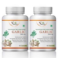 Garlic Herbal Capsules For Regulate Blood Sugar Leve 100% Ayurvedic (120 Capsules)-thumb1