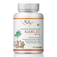 Garlic Herbal Capsules For Regulate Blood Sugar Leve 100% Ayurvedic (60 Capsules)-thumb1