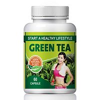 Green Tea Herbal Capsules For Improves Physical Performance 100% Ayurvedic (60 Capsules)-thumb1