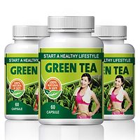 Green Tea Herbal Capsules For Improves Physical Performance 100% Ayurvedic (180 Capsules)-thumb1