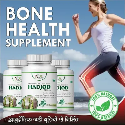 Hadjod Herbal Capsules For Bone Support 100% Ayurvedic (60 Capsules)-thumb2