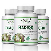 Hadjod Herbal Capsules For Bone Support 100% Ayurvedic (180 Capsules)-thumb1