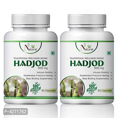 Hadjod Herbal Capsules For Bone Support 100% Ayurvedic (120 Capsules)-thumb2