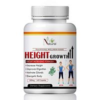 Height Growth Herbal Capsules For Growing Maximum Height 100% Ayurvedic (60 Capsules)-thumb1