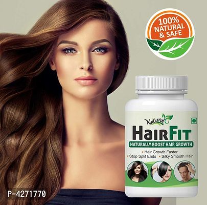 Hair Fit Herbal Capsules For Growing New Hairs 100% Ayurvedic (60 Capsules)