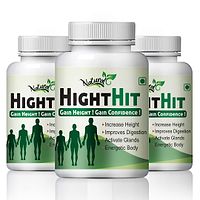 Height Hit Herbal Capsules For Increases Bone Mass 100% Ayurvedic (180 Capsules)-thumb1