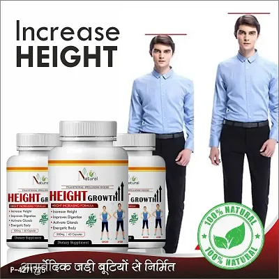 Height Growth Herbal Capsules For Growing Maximum Height 100% Ayurvedic (180 Capsules)