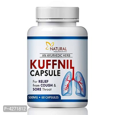 Kuffnill Herbal Capsules For Helps To Reduce Cough Problem 100% Ayurvedic (60 Capsules)