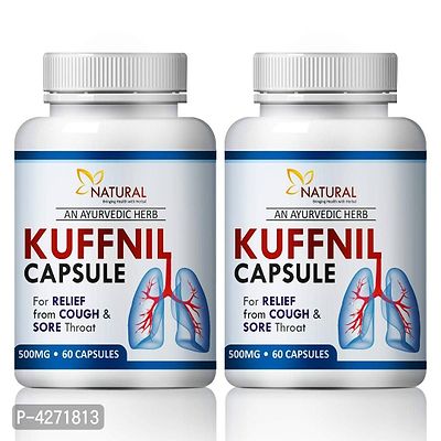 Kuffnill Herbal Capsules For Helps To Reduce Cough Problem 100% Ayurvedic (120 Capsules)