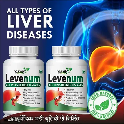 Levenum Herbal Capsules For Less Burden On Diseased Liver 100% Ayurvedic (120 Capsules)