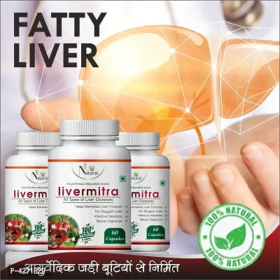 Livermitra Herbal Capsules For Improving Liver System 100% Ayurvedic (180 Capsules)