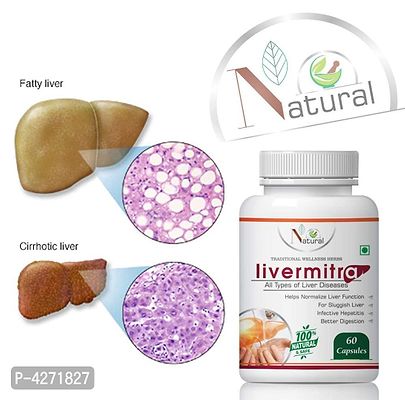 Livermitra Herbal Capsules For Improving Liver System 100% Ayurvedic (60 Capsules)