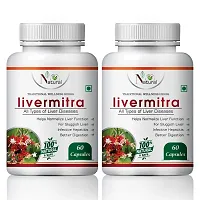 Livermitra Herbal Capsules For Improving Liver System 100% Ayurvedic (120 Capsules)-thumb1