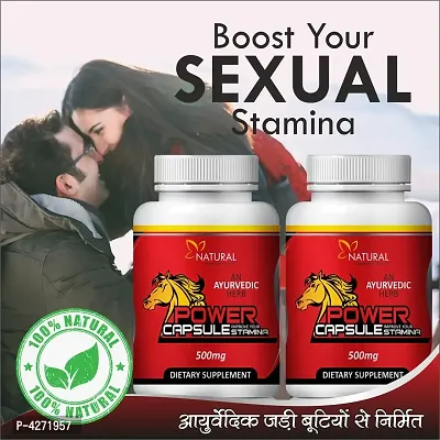 Power Capsules Herbal Capsules For Increase Stamina 100% Ayurvedic (120 Capsules)