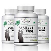 Sashakt Power Herbal Capsules For Increase Male Power 100% Ayurvedic (180 Capsules)-thumb1