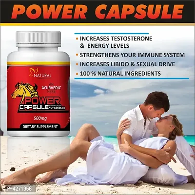 Power Capsules Herbal Capsules For Increase Stamina 100% Ayurvedic (60 Capsules)
