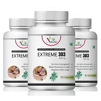 Extreme 303 Herbal Capsules For Curvature Problem 100% Ayurvedic (180 Capsules)-thumb1