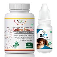 Active Power  Male Pro Oil For Stamina Plus Capsules And Oil (60 Capsules + 15 Ml)-thumb1