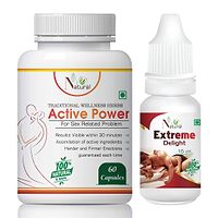 Active Power  Extreme Delight For Best Sex Capsules And Oil For Men Long Time Sex (60 Capsules + 15 Ml)-thumb1
