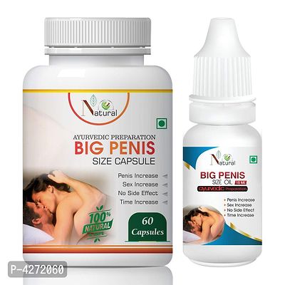 Big Penis Size Capsules  Big Penis Size Oil For Big Penis Capsule Or Oil (60 Capsules + 15 Ml)-thumb2