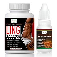 Ling Booster Capsules  Sexual Wellness Oil For Sex Stamina Capsule And Oil For Long Time (60 Capsules + 15 Ml)-thumb1