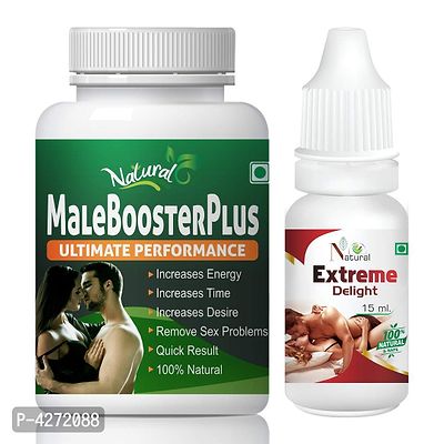 Male Booster Plus Capsule  Extreme Delight For Sex Enhancements Capsules And Capsules For Men (60 Capsules + 15 Ml)-thumb2