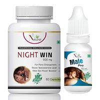 Night Win Capsule & Male Pro Oil For Sexual Ayurvedic Capsules And Oil (60 Capsules + 15 Ml)-thumb1