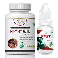 Night Win Capsule  Young On Gold Oil For Sex Time Increase Oil Or Capsules For Men (60 Capsules + 15 Ml)-thumb1