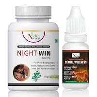 Night Win Capsules  Sexual Wellness Oil For Penis Increase Capsule And Oil (60 Capsules + 15 Ml)-thumb1