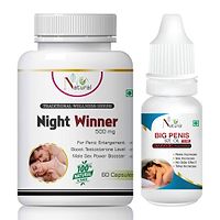 Night Winner Capsule  Big Penis Size Oil For Long Time Sex Power Capsules And Oil (60 Capsules + 15 Ml)-thumb1