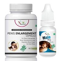 Penis Enlargement Capsule  Male Pro Oil For Long Booster Sex Men Capsule And Oil (60 Capsules + 15 Ml)-thumb1