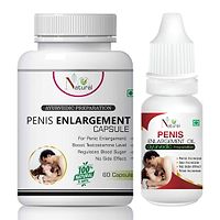 Penis Enlargement Capsules & Penis Enlargement Oil For Sex Power Capsule And Oil For Man Long Time(60 Capsules + 15 Ml)-thumb1