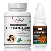 Penis Enlargement Capsules  Sexual Wellness Oil For Sex Power Capsule And Oil For Men Long Time Without Side Effects (60 Capsules + 15 Ml)-thumb1