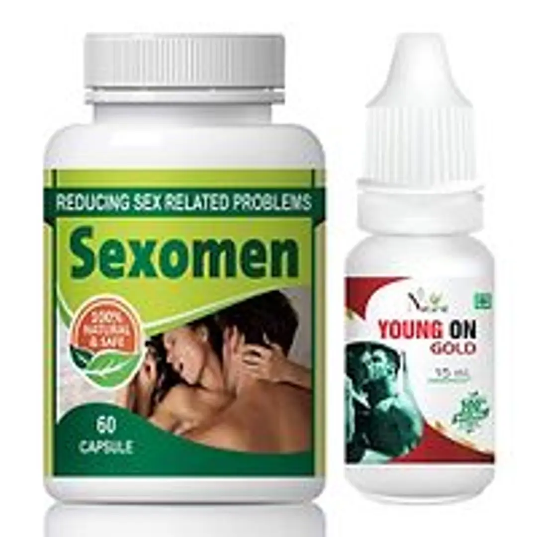 Buy Sexomen Capsules Young On Gold Oil For Sex Power Capsule And Oil For  Man Long Time Without Side Effects (60 Capsules + 15 Ml) Online In India At  Discounted Prices